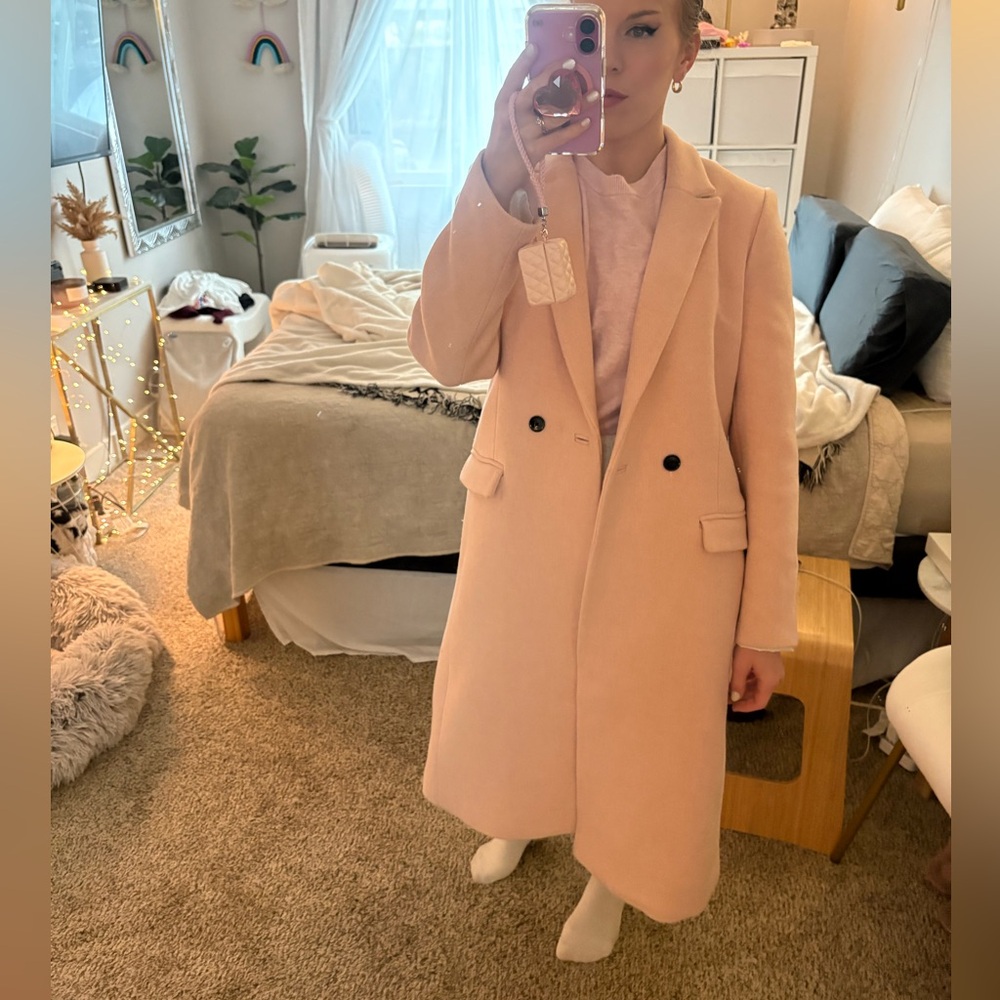Banana Republic Pink Trench Coat - Picture 8 of 9